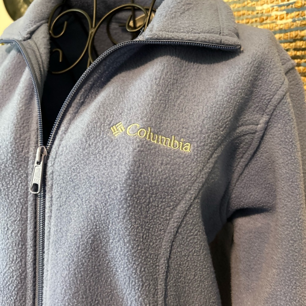 Columbia Soft Blue Full-Zip Fleece - Picture 4 of 11